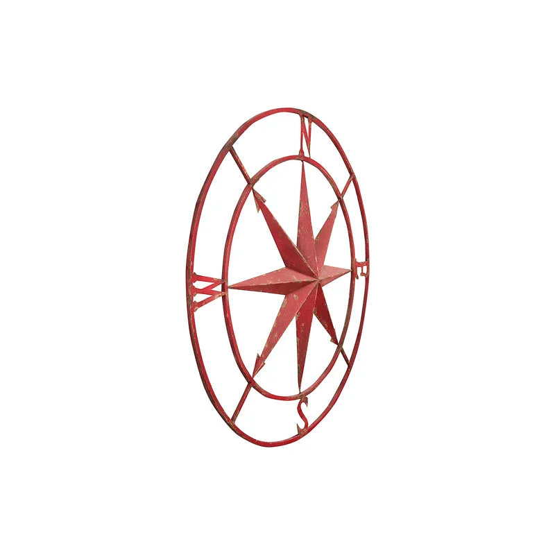 Metal Compass Wall Décor
